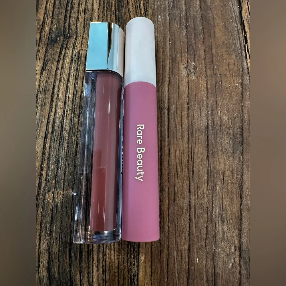 Rare Beauty Lip Soufflé Crème Matte Liquid Lipstick - Dusty Rose set of 2